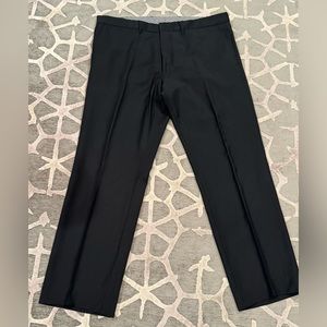 Hugo Boss Men's Black Solid Wool Blend Dress Pants 38R X 30.5